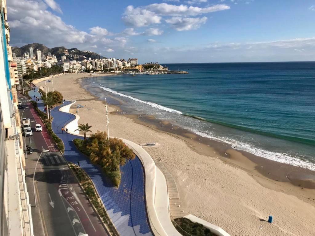Los Fernandos, 1St Line Beachfront Poniente, 2 Bedroom Apartment Ocean Terrace Benidorm Luaran gambar