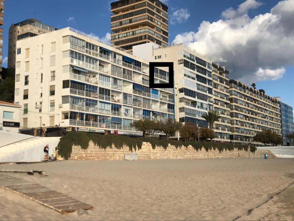 Los Fernandos, 1St Line Beachfront Poniente, 2 Bedroom Apartment Ocean Terrace Benidorm Luaran gambar